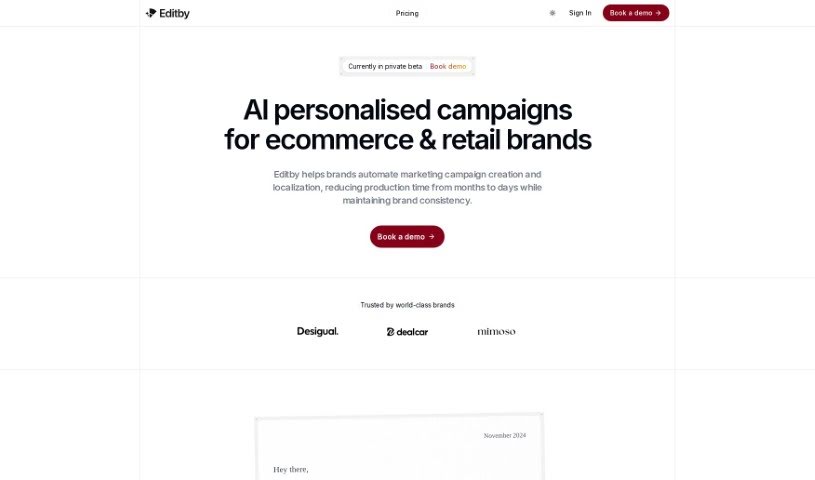 Screenshot of Editby