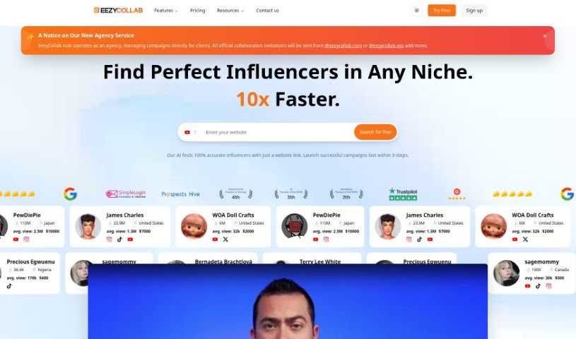 Screenshot of EezyCollab