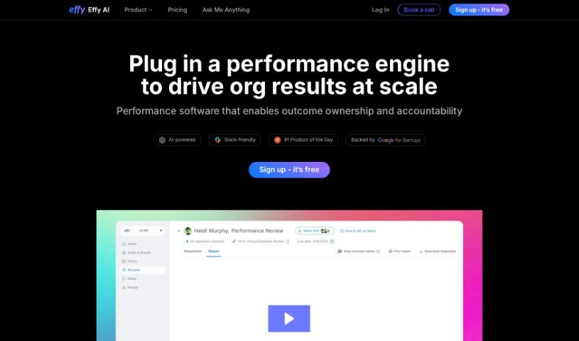 Screenshot of Effy AI
