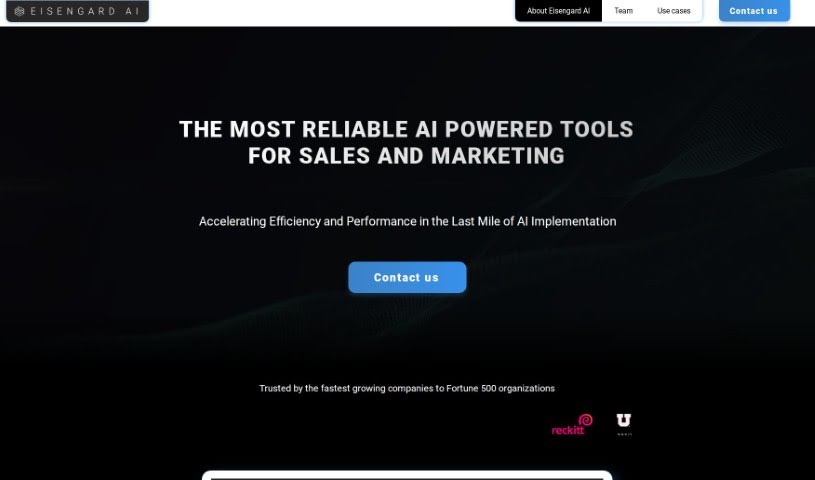 Screenshot of Eisengard AI