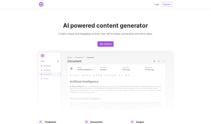 Screenshot of Eka Yazılım İçerik Oluşturucu