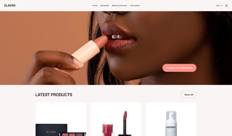 Screenshot of Elavra