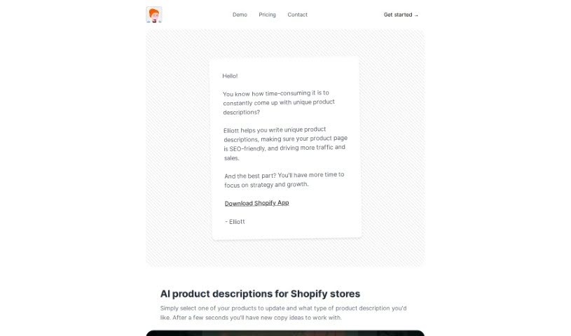 Screenshot of Elliott