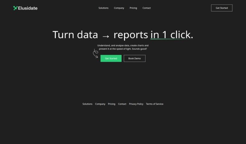 Screenshot of ElusidateAI