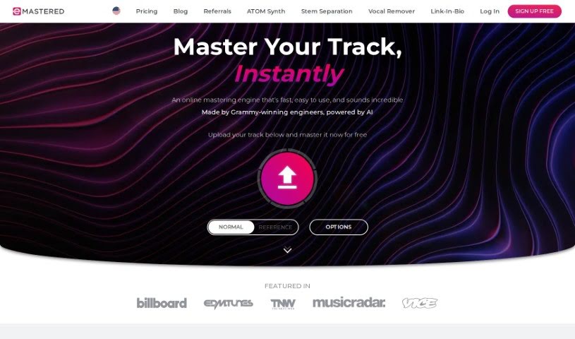 Screenshot of eMastered