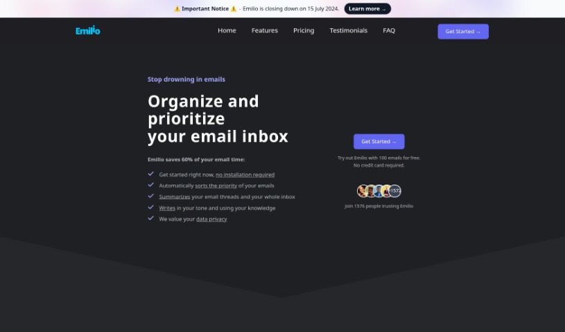 Screenshot of Emilio