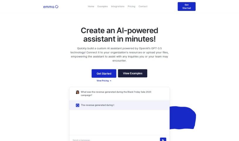 Screenshot of Emma AI