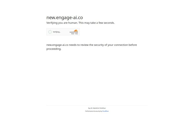Screenshot of Engage AI