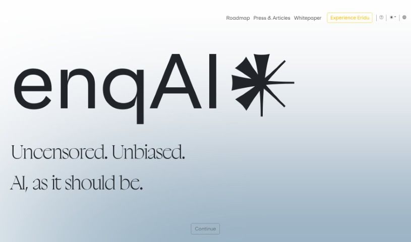 Screenshot of enqAI