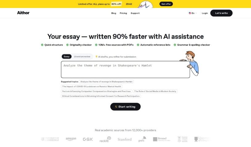 Screenshot of Essai.pro