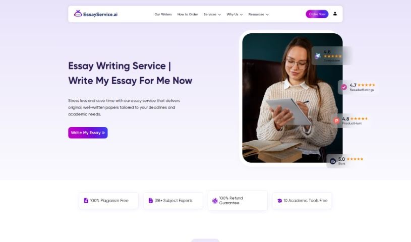 Screenshot of Essayservice