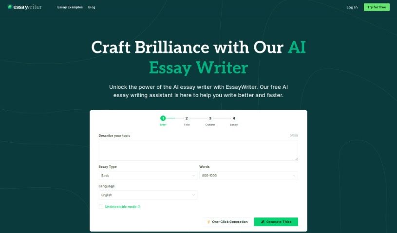 Screenshot of Essaywriter