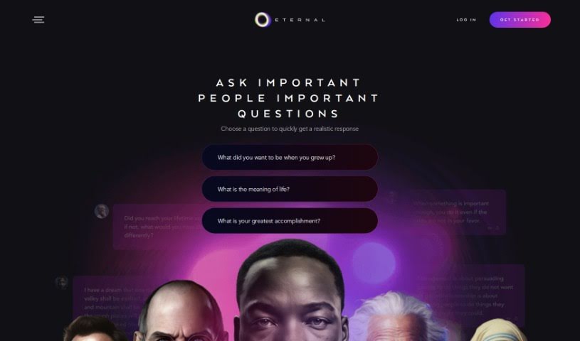 Screenshot of Eternal AI