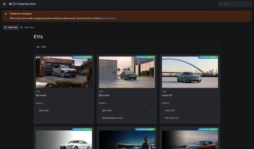 Screenshot of Ev Intersection