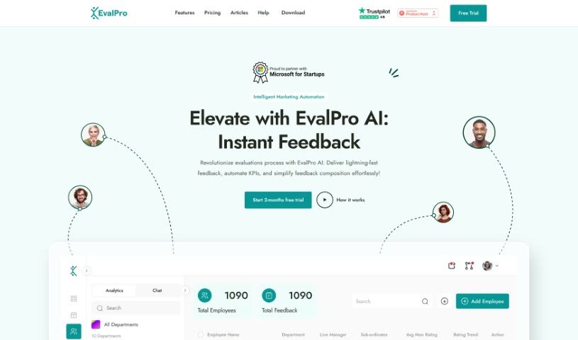 Screenshot of Evalpro