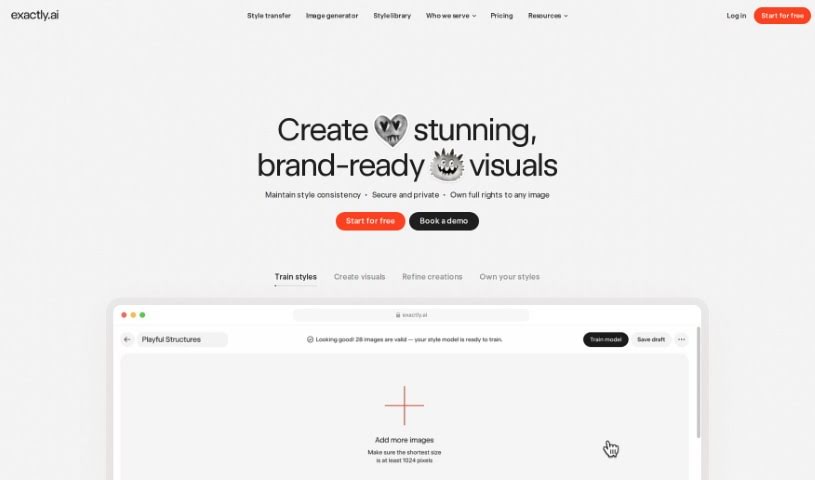 Screenshot of Exactly.ai