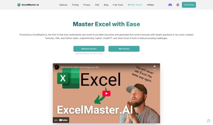 Screenshot of Excelmaster