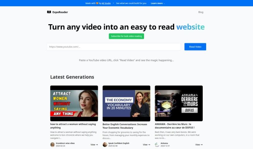 Screenshot of ExpoReader