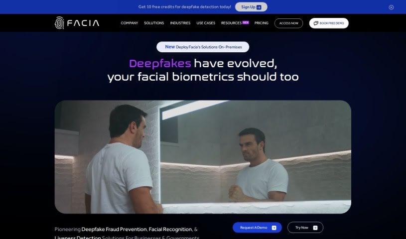 Screenshot of Facia