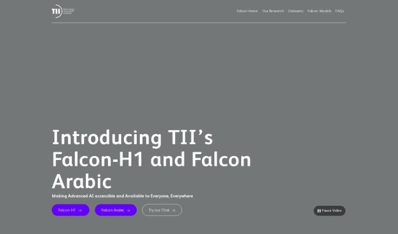 Screenshot of Falcon LLM
