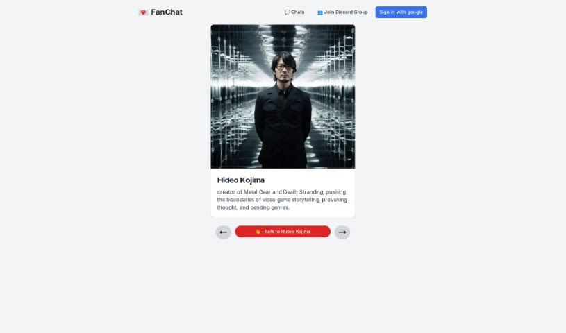 Screenshot of FanChat