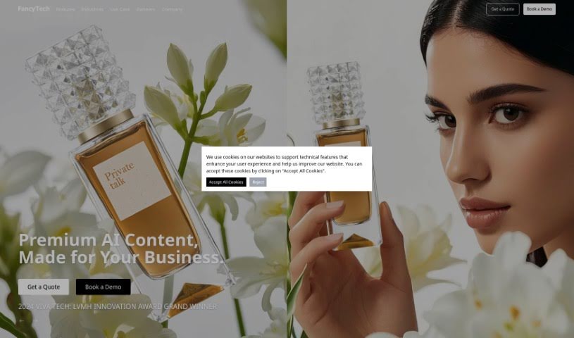 Screenshot of Fancy Tech