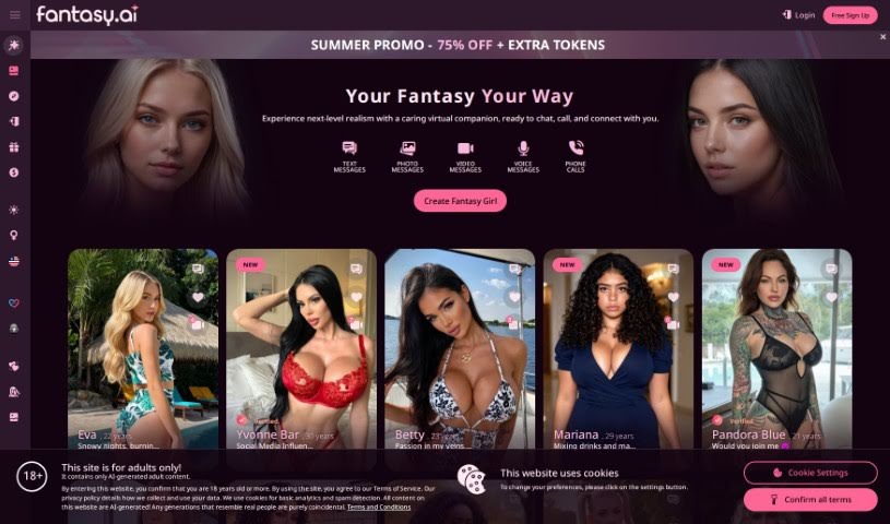 Screenshot of Fantasy Ai