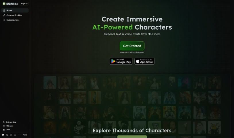 Screenshot of Faraday.dev