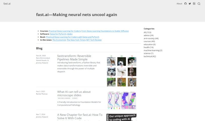 Screenshot of Fast.ai