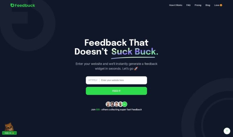 Screenshot of Feedbuck AI