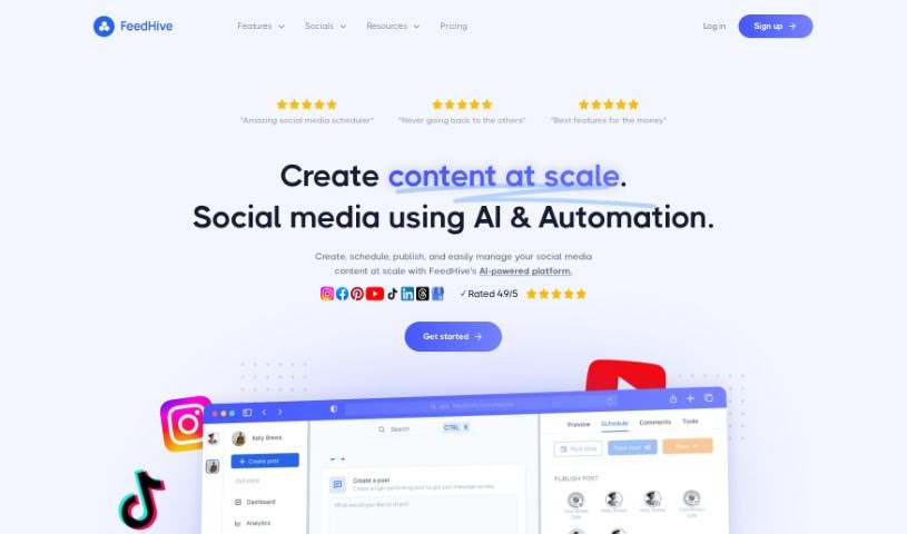 Screenshot of FeedHive