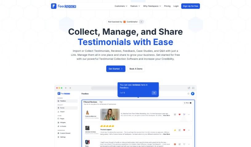 Screenshot of Feedspace