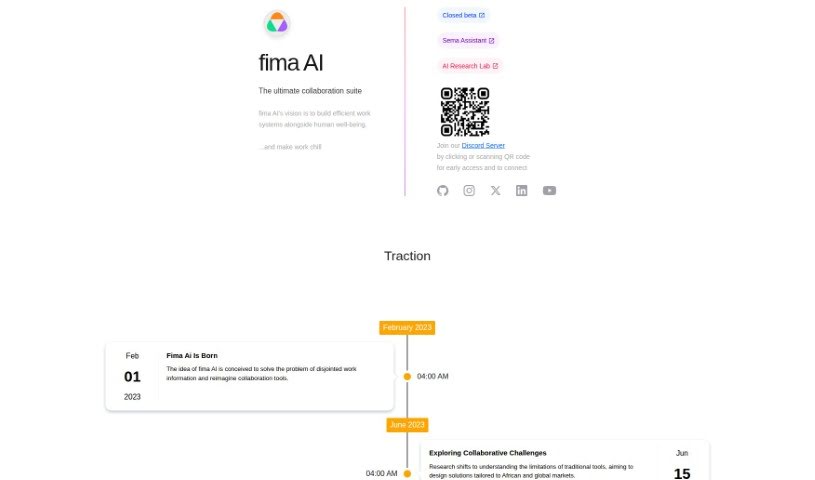 Screenshot of Fima Ai