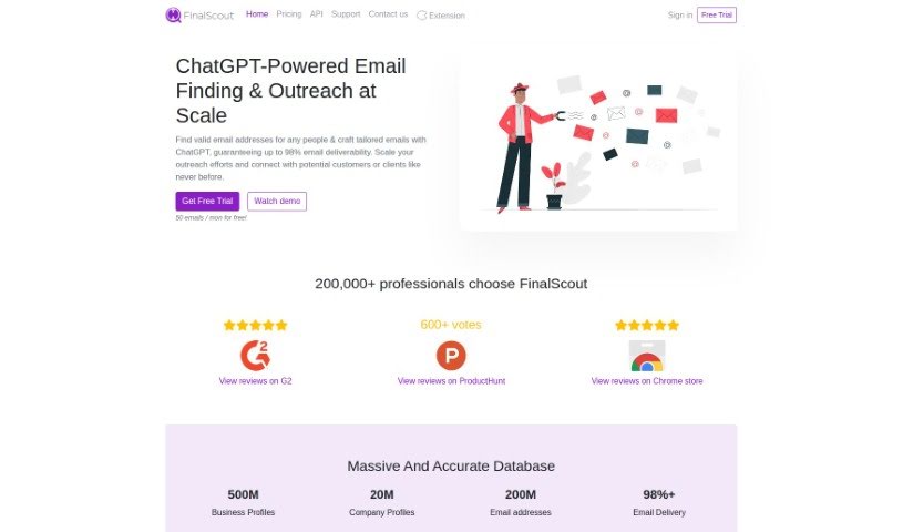 Screenshot of FinalScout