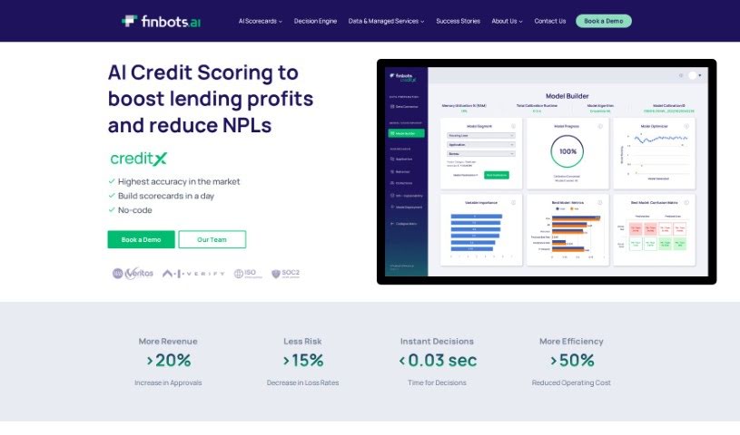 Screenshot of Finbots.ai