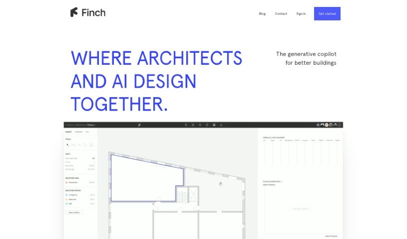 Screenshot of Finch