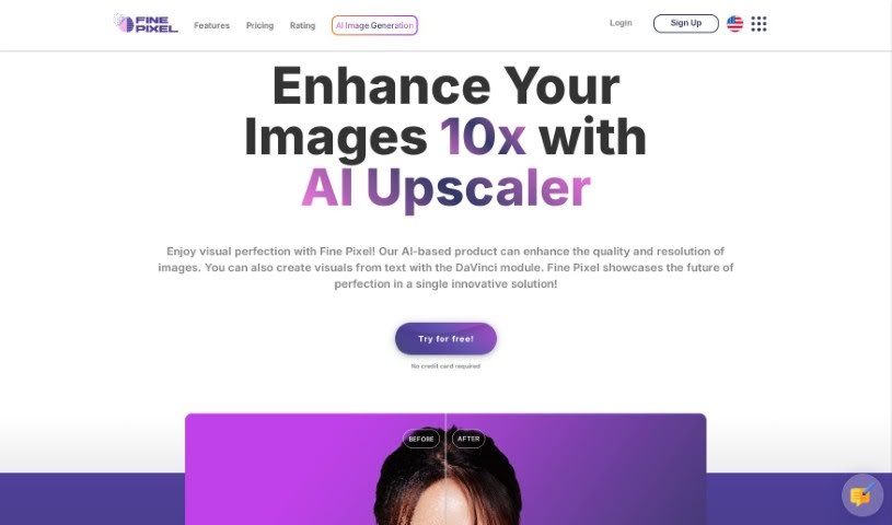 Screenshot of FinePixel