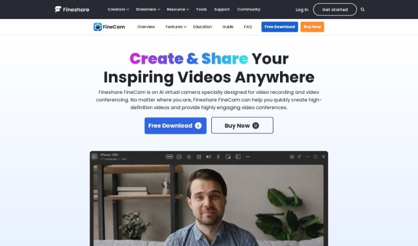 Screenshot of FineShare FineCam