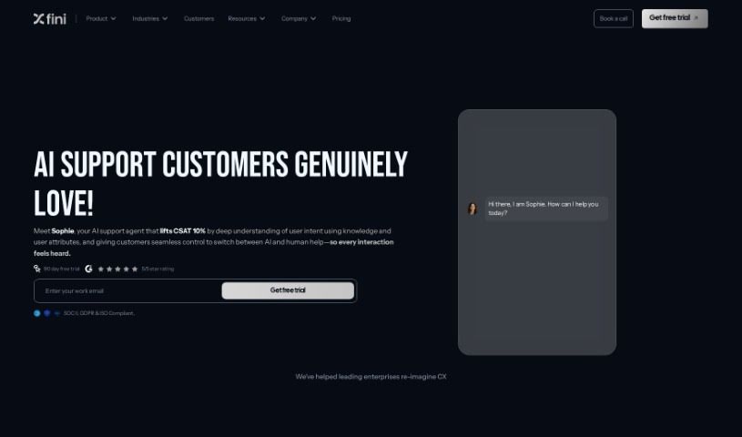 Screenshot of Fini AI