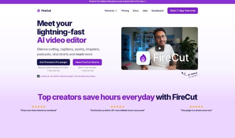 Screenshot of FireCut