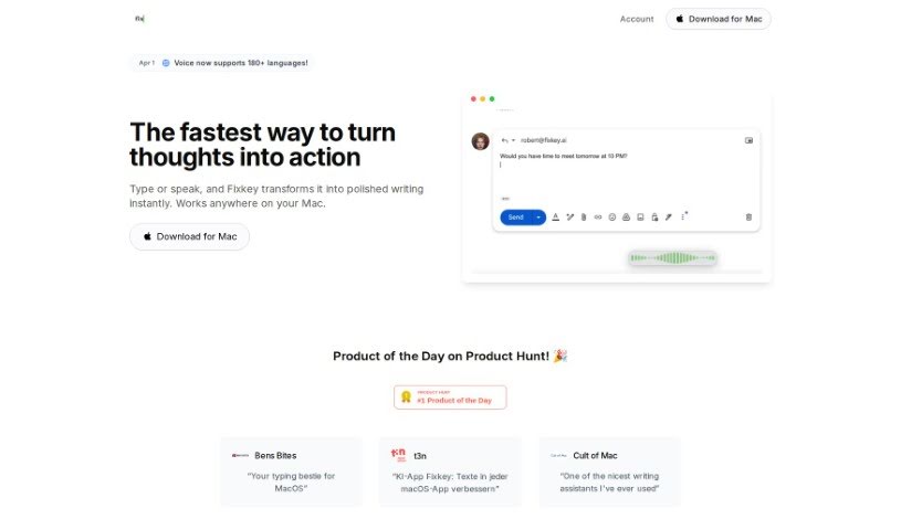 Screenshot of Fixkey