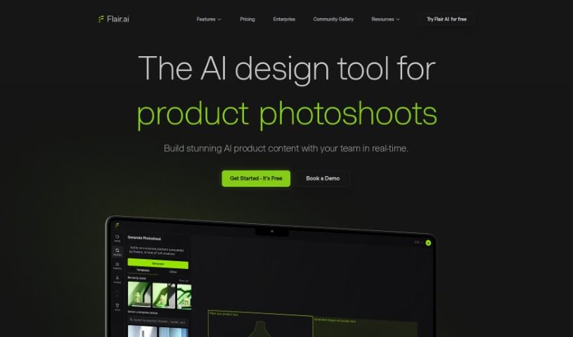 Screenshot of Flair AI