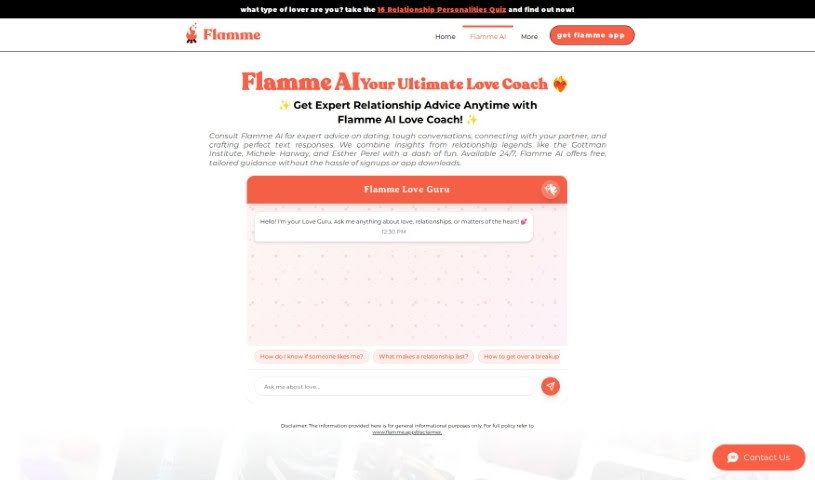 Screenshot of Flammeai