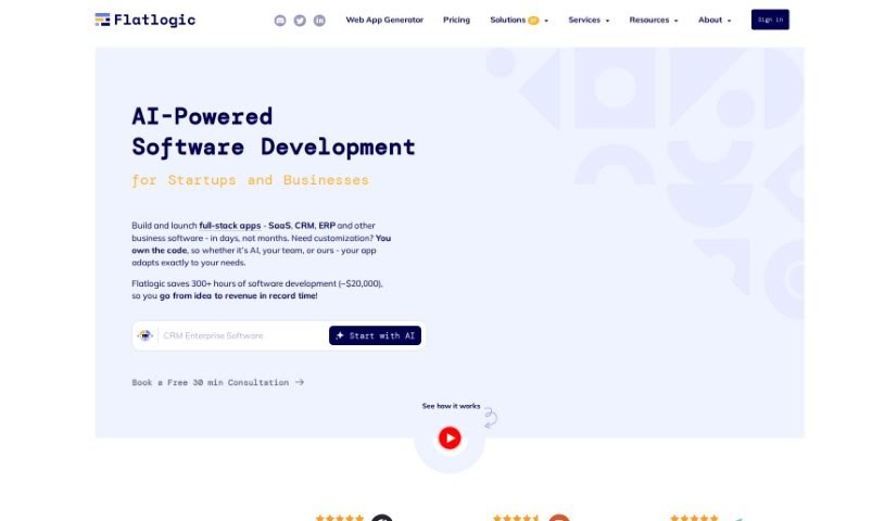 Screenshot of Flatlogic