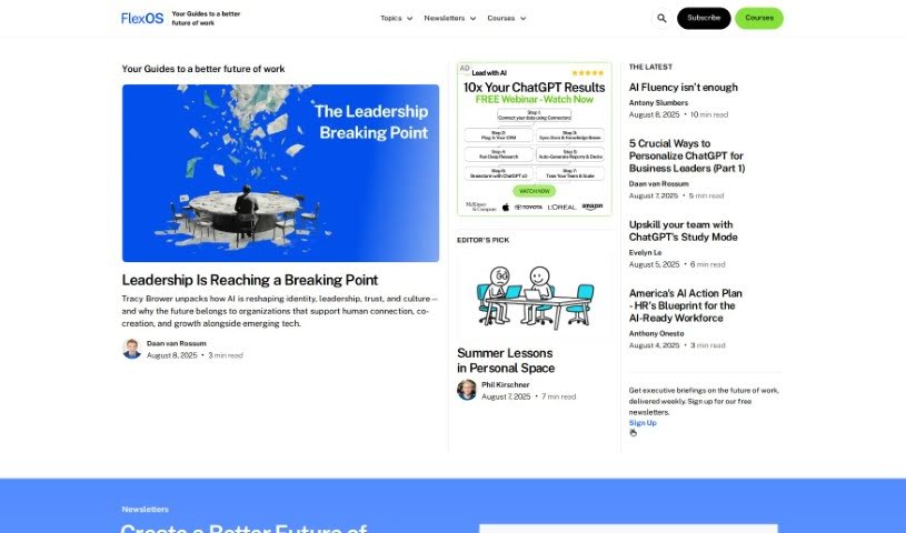 Screenshot of FlexOS