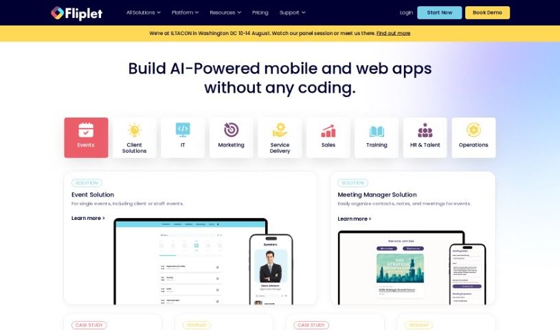 Screenshot of Fliplet