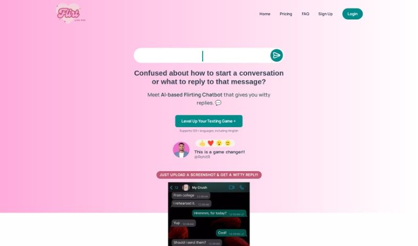Screenshot of Flirtlikepro