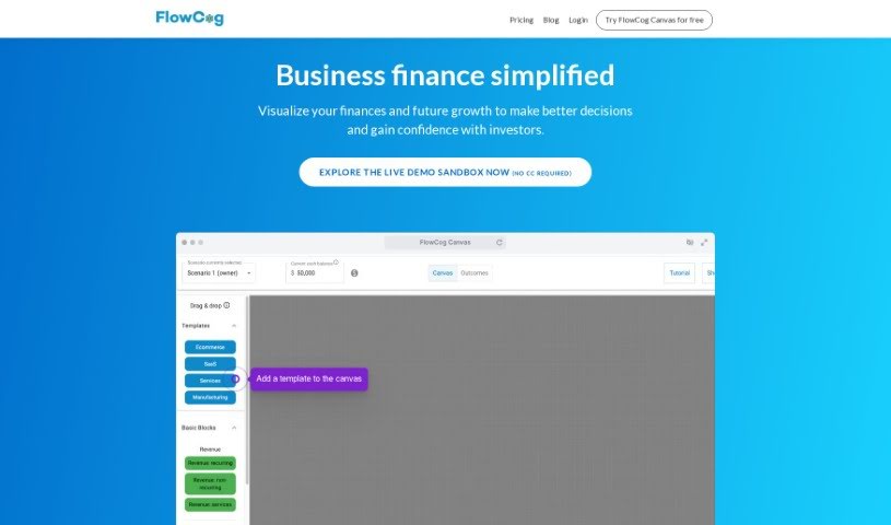Screenshot of FlowCog