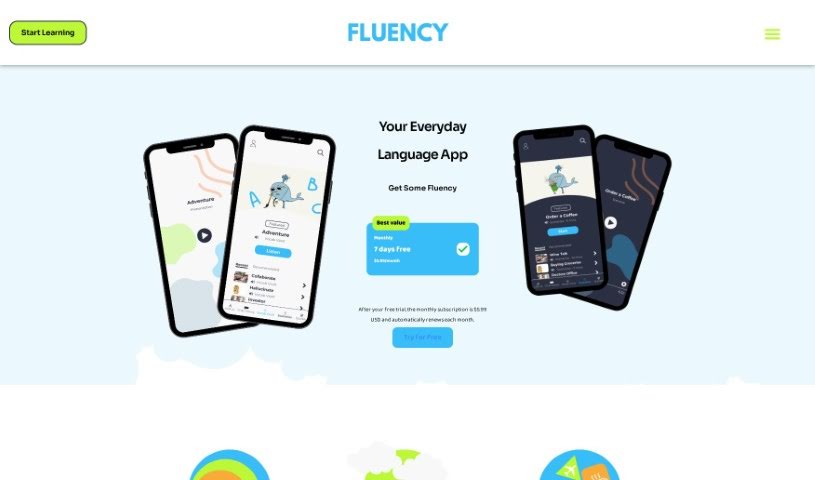 Screenshot of Fluency