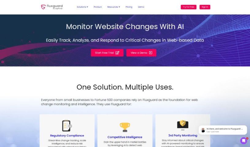 Screenshot of Fluxguard